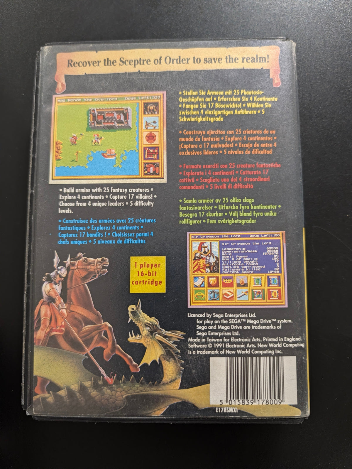 King's Bounty: The Conqueror's Quest (Mega Drive)