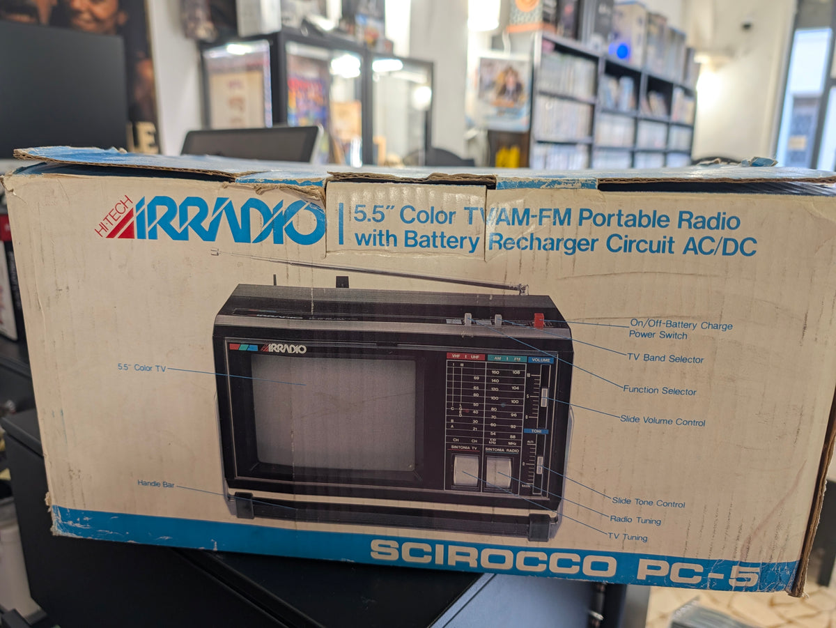 Irradio Scirocco PC-5 – TV Color 5,5" con Radio AM/FM